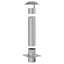 Chimney Head Extension Silver Stainless Steel-1050208748