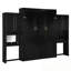 Grand lit escamotable avec bureau, coiffeuse et armoires-218273621