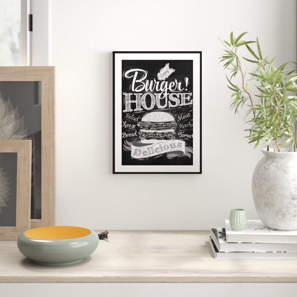 Burger House Gerahmtes Poster