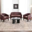Fauteuil demi-tonneau capitonné 2 pièces Oscar-88292654
