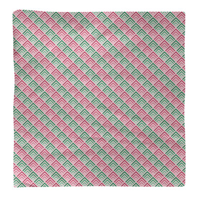 Serviette en coton à motif à rayures géométriques