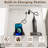 Turinel 53" W Modern Large Makeup Vanity Set With 2 Drawers, 2 Cabinets, LED Lighted Mirror & Power Outlets-546374061