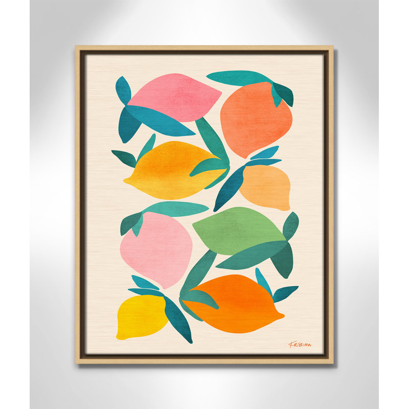 Imprimé «Wild Mango» par Gallagher, Toile avec cadre, Flotteur naturel, L 17,5 po x H 21,5 po
