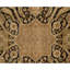 Hand Knotted Wool Oriental Area Rug in Black And Rust