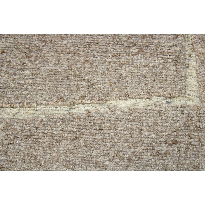 Handmade Wool Area Rug, Rectangle 6' x 9'