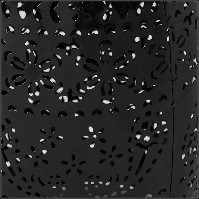 Table d'appoint Ruby Lace Cut, Black