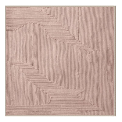 Machine Washable Abstract Pink Area Rug