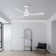 52 In. Indoor White Ceiling Fan With Integrated LED Light Kt, Remote Control Included