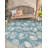 Contemporary Aviesel Area Rug Aqua Color-2050337816