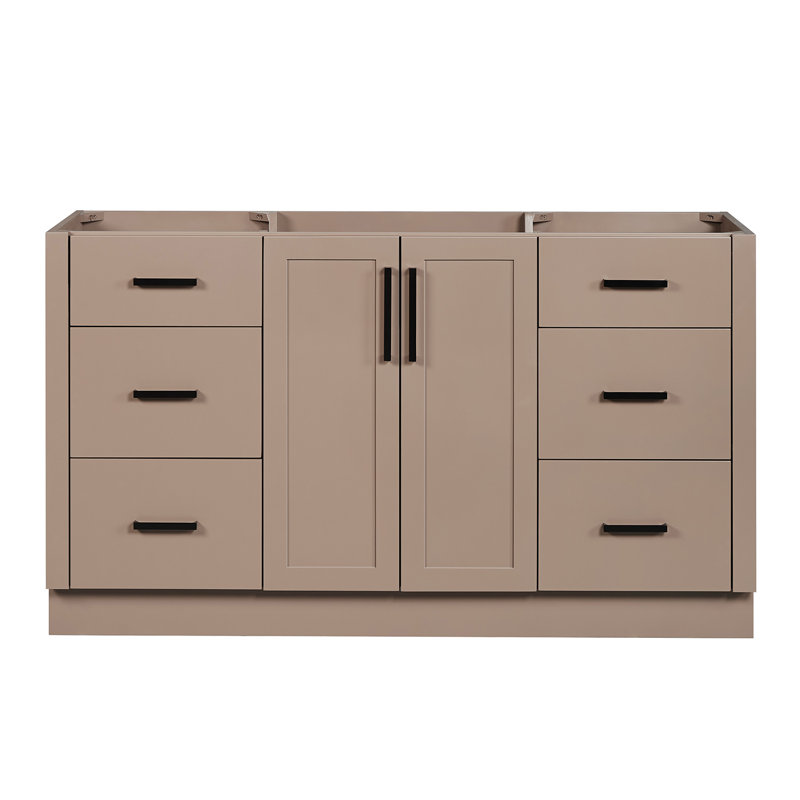   Base de meuble-lavabo simple 60 po Loren, Moka