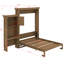 Grand lit escamotable avec plusieurs tablettes de rangement-223722174