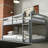 Twin Over Twin Solid Wood Bunk Beds With Ladder-1554300635