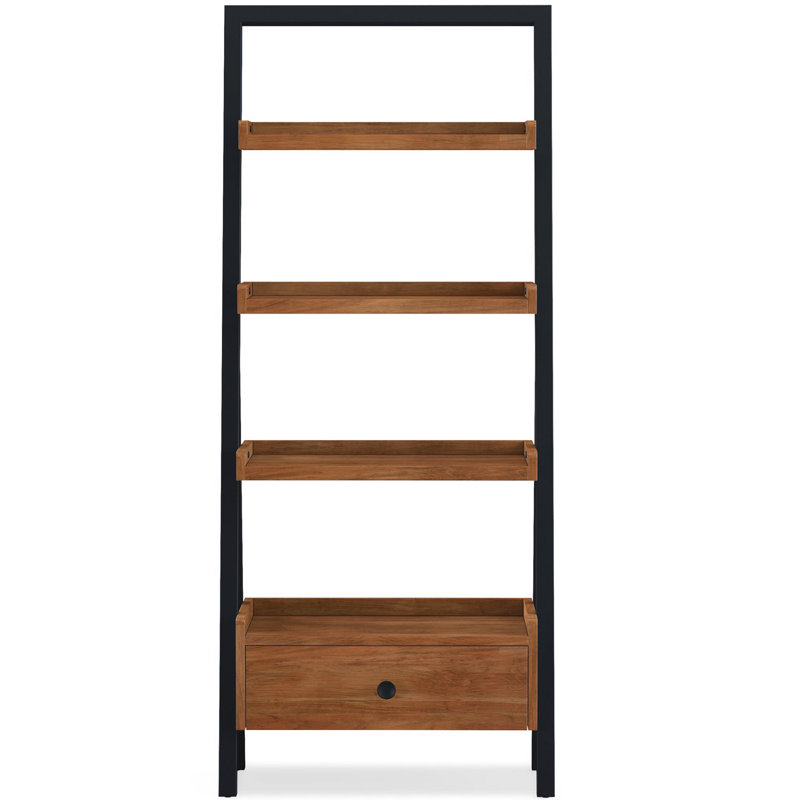 Zetzaf 180cm H x 75cm W Ladder Bookcase