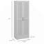 Armoire de rangement de 69 po de hauteur avec tablettes de rangement amovibles, armoire de garde-manger de style moderne