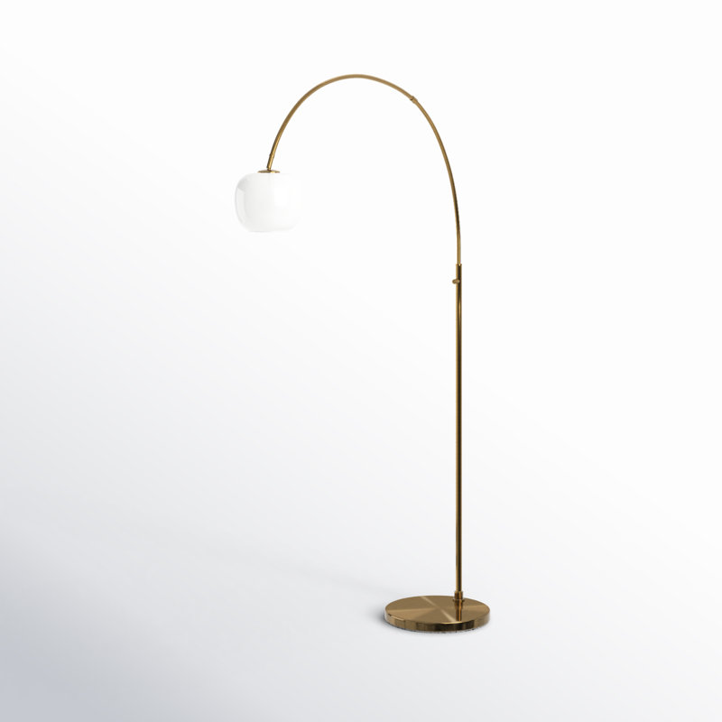 Tambra 72'' Polished Arched Floor Lamp