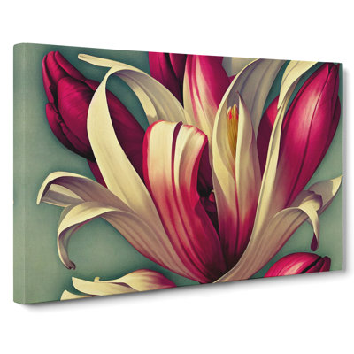 Shining Flowers - Wrapped Canvas