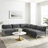 Ardent 5-Piece Performance Velvet Sectional Sofa-383990899