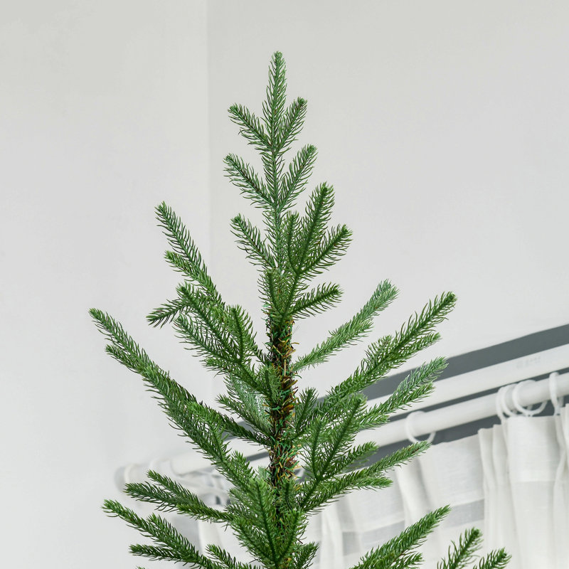 Arbre de Noël artificiel, arbre de Noël à charnière en pin avec branches réalistes, base en acier, ouverture automatique, vert