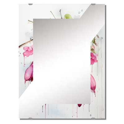 Sabela - Miroir mural fuchsia MIR134156