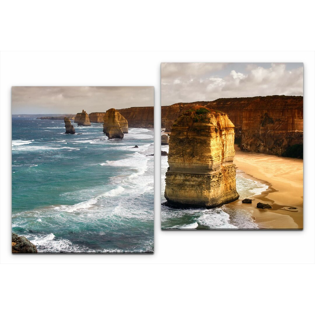 2-tlg. Leinwandbilder-Set Wunderschöne australische Landschaft