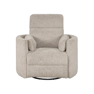 Bre 40" Upholstered Swivel Glider Manual Recliner