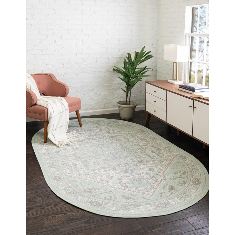 Shauntra Oriental Indoor Rug, Oval 3' x 5'3"