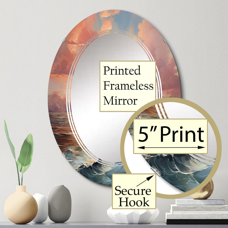 Miroir mural Oresund - Paysages, 30 po x 20 po
