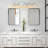 23" Nickel Finish Vintage Crystal Vanity Light - Elegant 4-Light Bathroom Mirror Fixture With Clear Glass Shades (No Bulbs)-1298999005-1298999007-1298999004