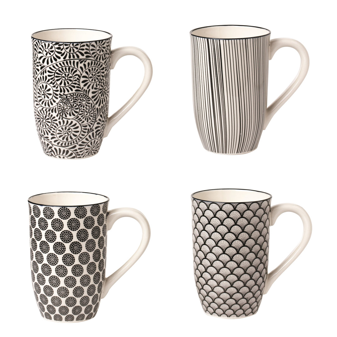 Soper 4 Piece Coffee Mug Set Wrought Studio™