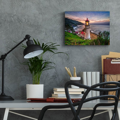 «Heceta Head Lighthouse» par Rick Berk, art mural en verre acrylique,