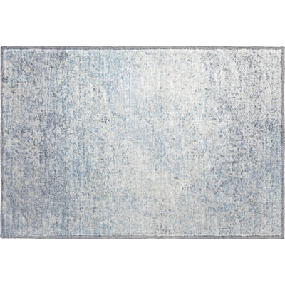 Premium Machine Washable Mayfield AMF36 Blue Rug