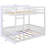 Full Over Full Wooden Bunk Bed With Ladder And Safety Rails-1556099879