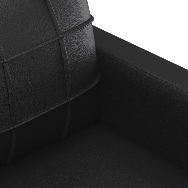 Adeesa Upholstered Sofa, Black, 31.5" H x 62.2" W x 30.3"D