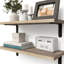 Tablette décorative rustique 2 pièces 2 pièces avec capacité de poids de 40 lb