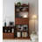 5 Tier Solid Wood Bookcase with Large Drawer