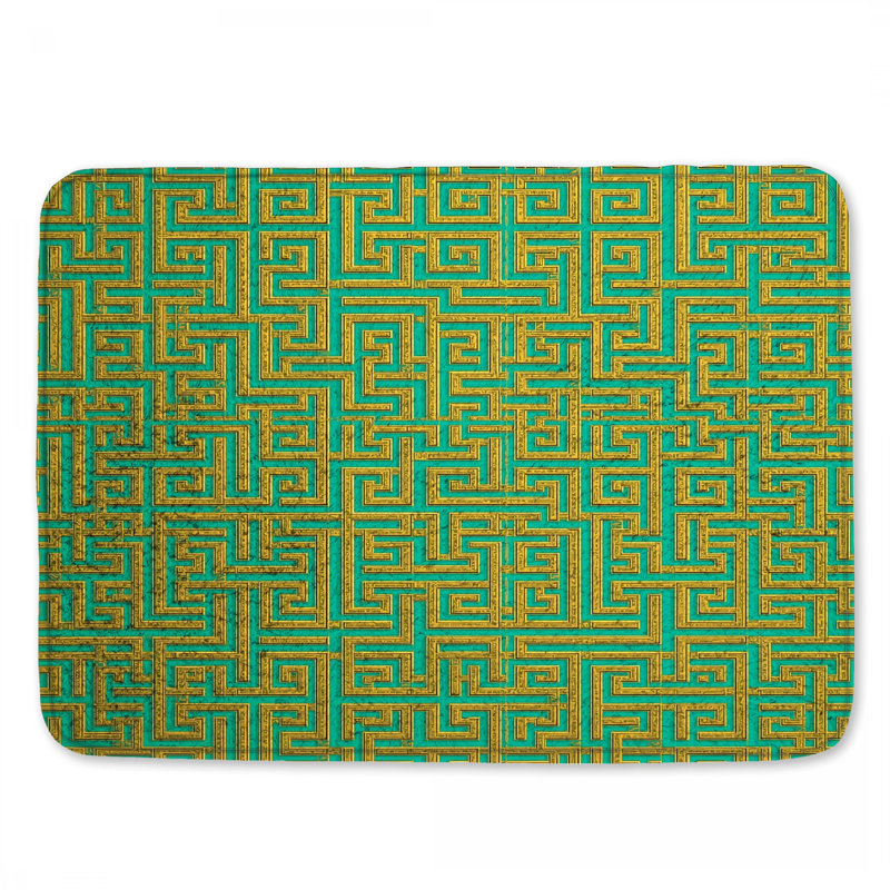 Tapis pour salle de bain Intricate Maze, L 24 po x L 17 po
