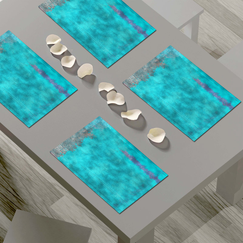 Polyester Abstract Rectangle Placemat