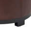 Repose-pieds rond en similicuir de 18,7 po Maiden-760039343