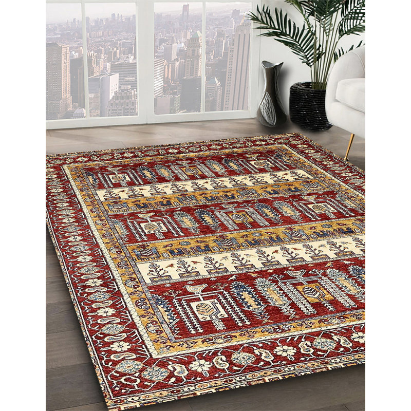 Abstract Indoor Rug, Square 8'