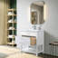 Meuble-lavabo simple 30 po avec comptoir en céramique Vicini-94088310
