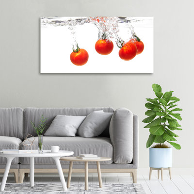 Tomatoes Under Water - Wrapped Canvas Print