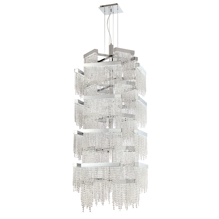 Rossi 36 - Light Dimmable LED Sputnik Modern Linear Chandelier
