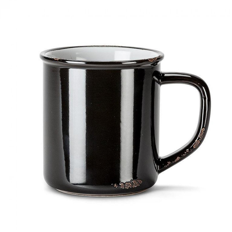 Tasse en émail, Noir, noir, noir, noir