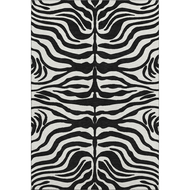 Premium Machine Washable Goulven AMF1042 Animal Print Rug, Rectangle 10' x 14'