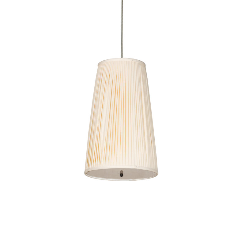 15" Wide Channell Tapered & Pleated Pendant