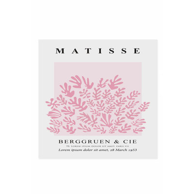 Abstrait matisse découpé à la croquante, Mid-Century, reproduction d'art moderne sans cadre