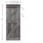 Porte de grange coulissante en bois de pin avec trousse de quincaillerie d'installation-93178032-93178042
