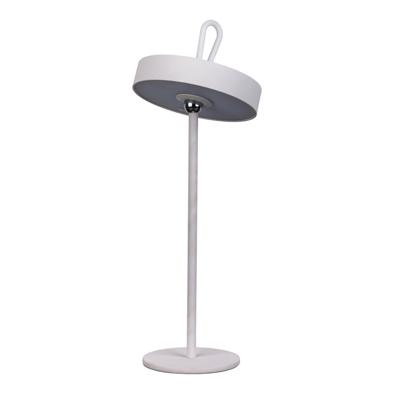 Brona Adjustable Metal Standard Table Lamp Lamp, White