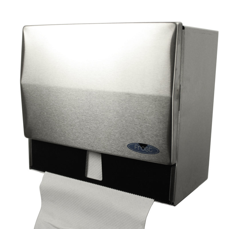 Distributeur de serviettes de papier universel, Acier inoxydable