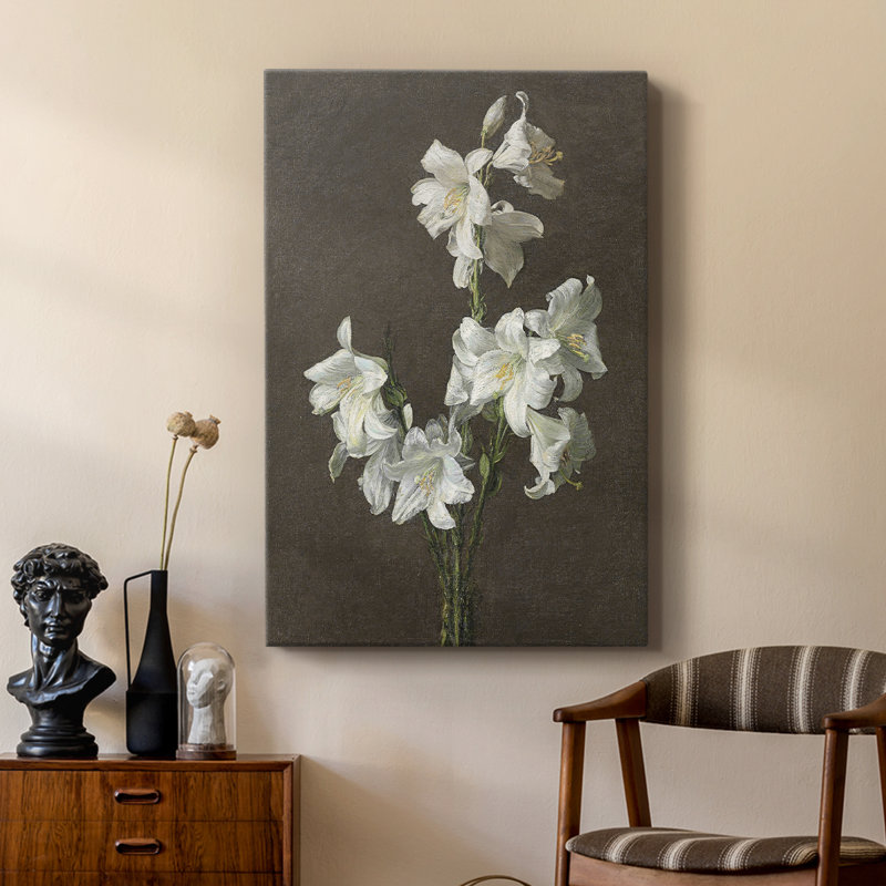 Imprimé floral rétro CCXCIV - galerie Cavas sur mesure, H 36 po x l 24 po